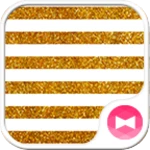 gold glitter pattern wallpaper android application logo